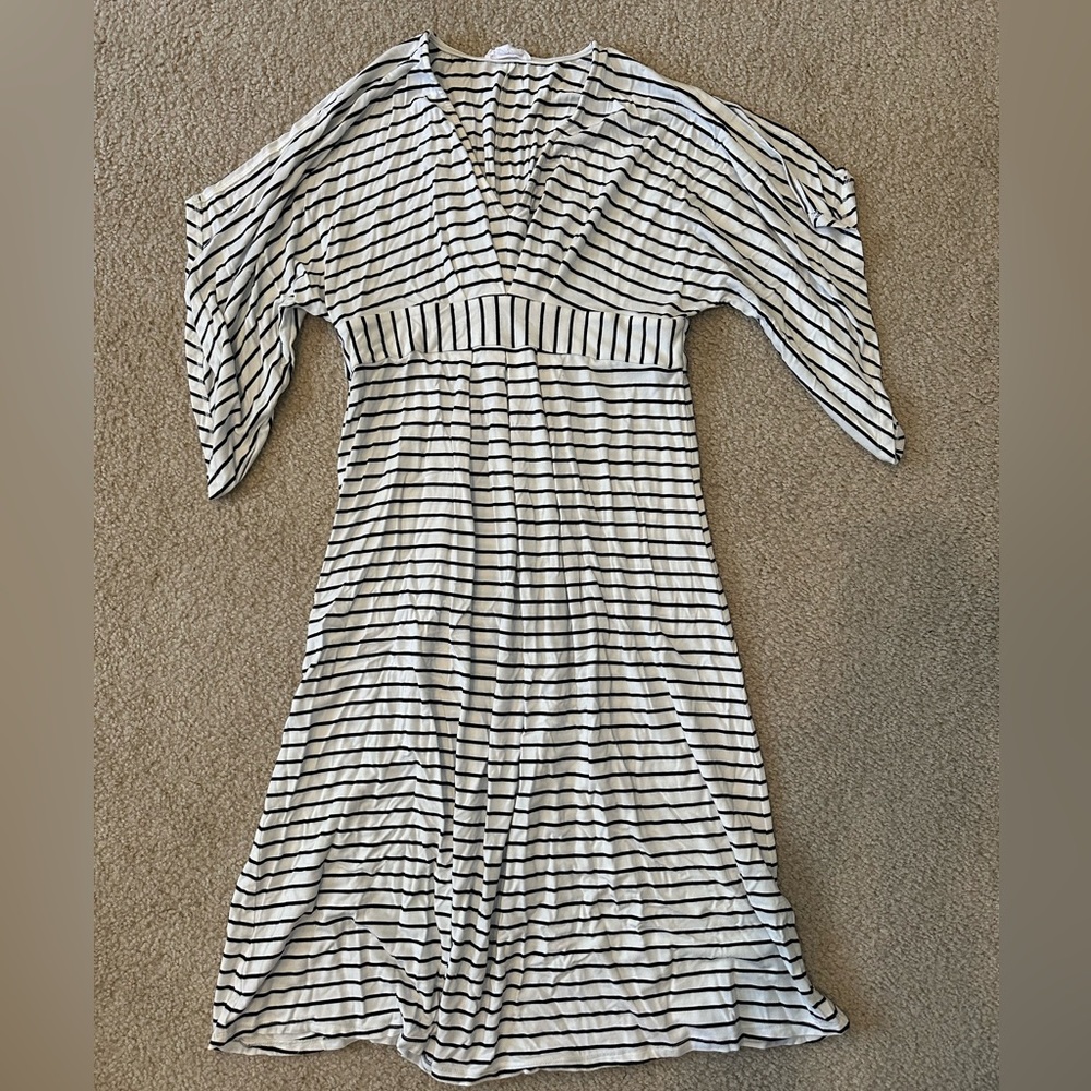 Ingrid & Isabel Striped Maternity Dress Size Medium